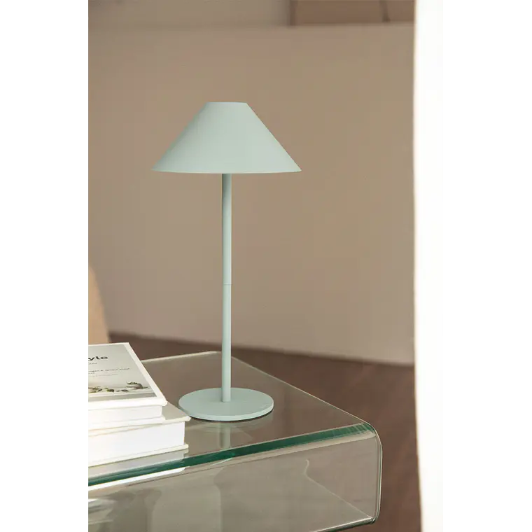 Lámpara de mesa LED inalámbrica en hierro 18