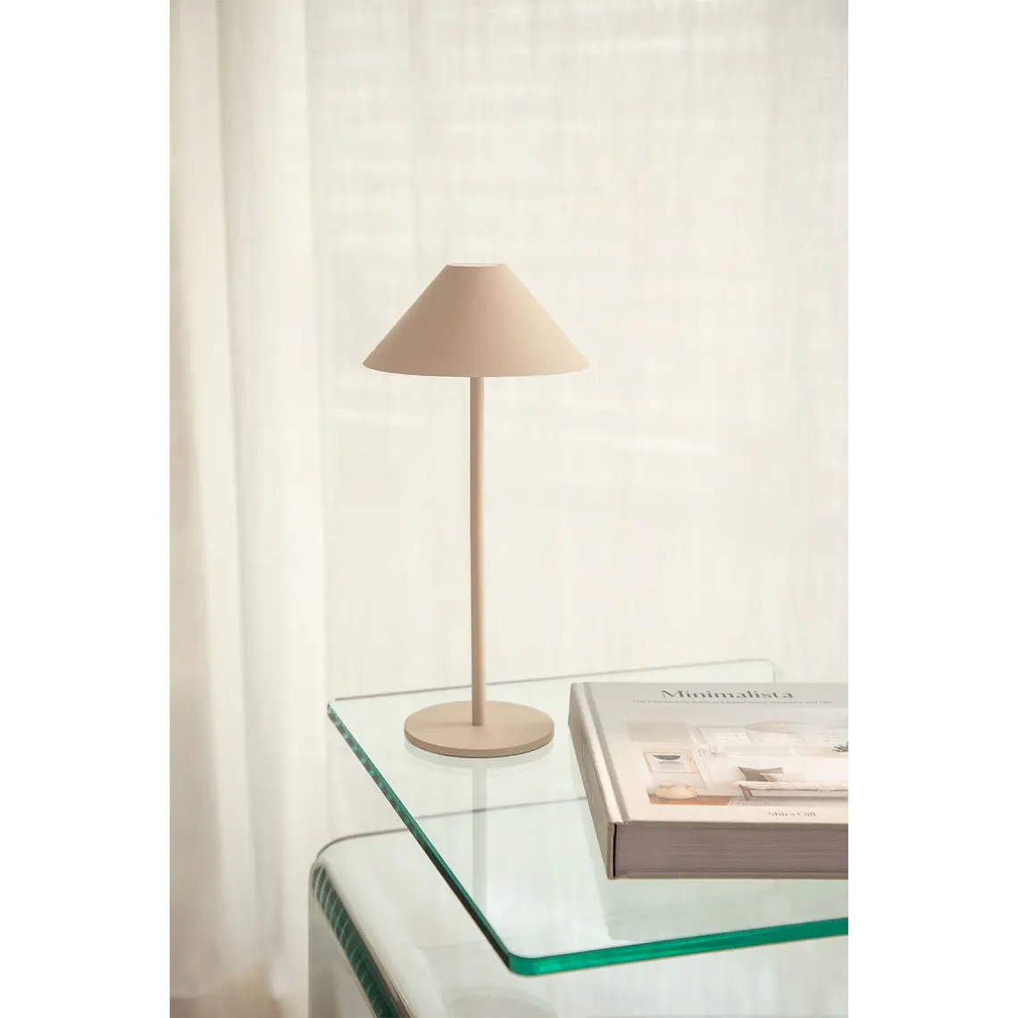 Lámpara de mesa LED inalámbrica en hierro 19