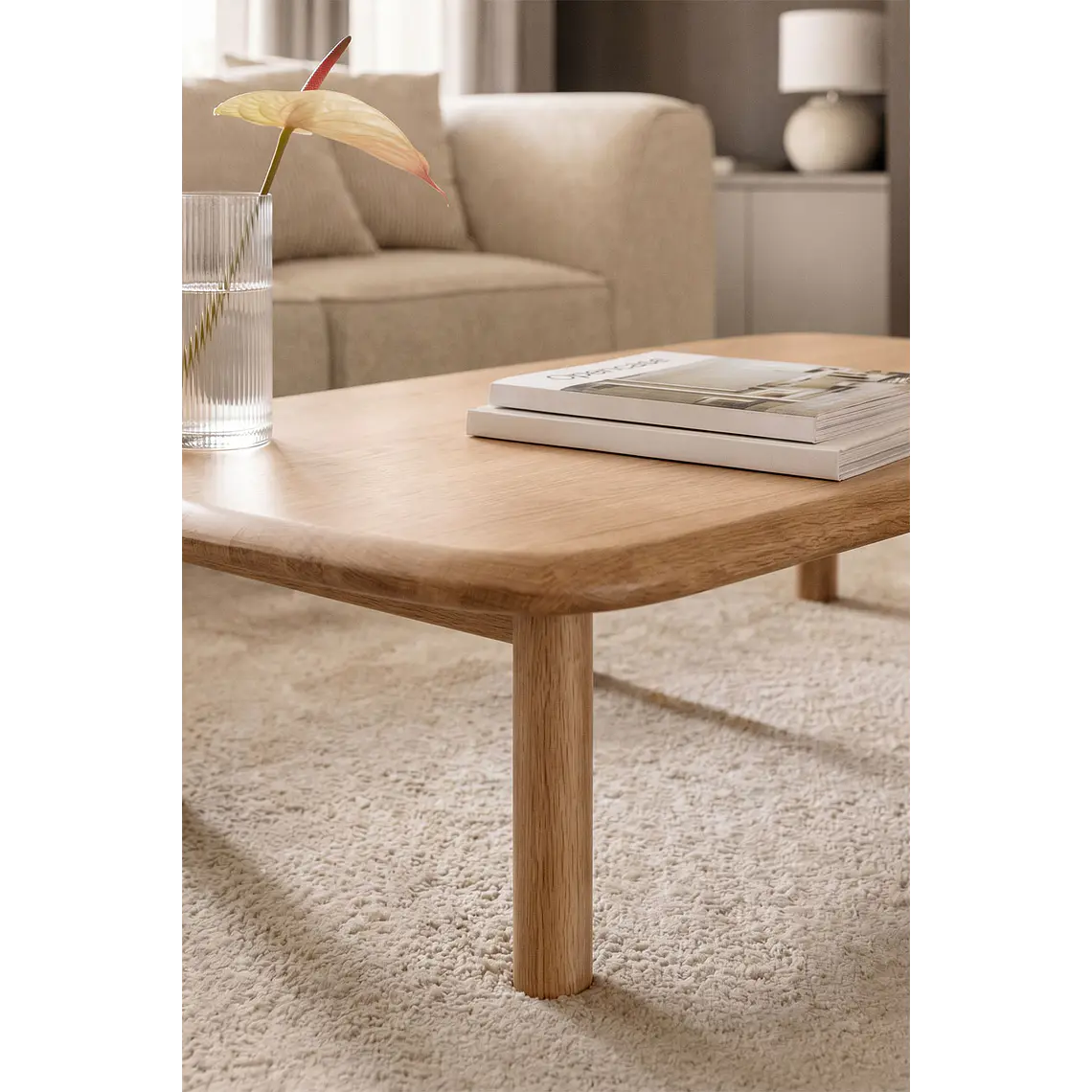Areris · Mesa de centro en acabado madera de 100 cm 3