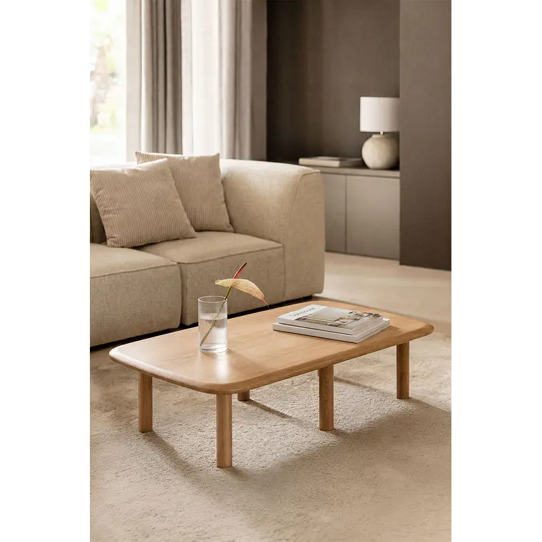 Areris · Mesa de centro en acabado madera de 100 cm 11