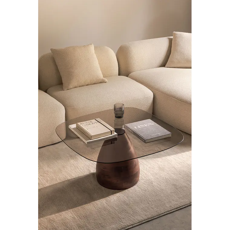 Arilen · Mesa de centro en cristal de 80 cm 1