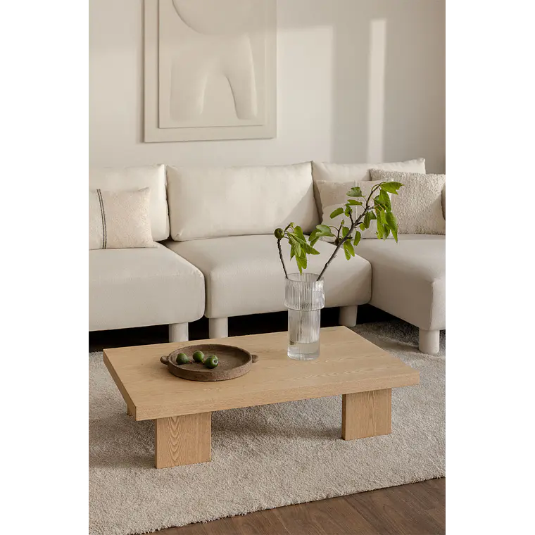 Eliena · Mesa de centro en acabado madera de 100 cm 1