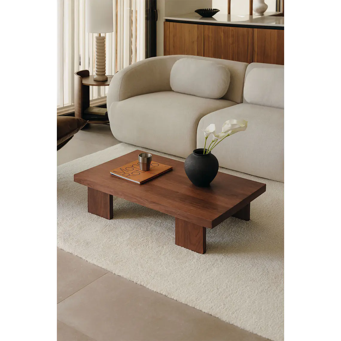 Eliena · Mesa de centro en acabado madera de 100 cm 2