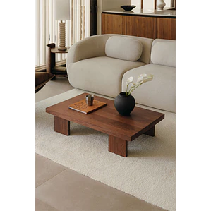 Eliena · Mesa de centro en acabado madera de 100 cm