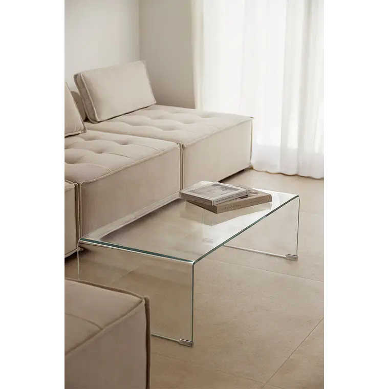 Lioven · Mesa de centro en cristal de 110 cm 1