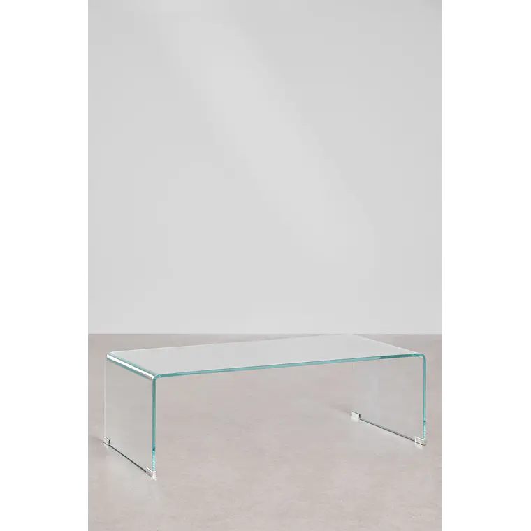 Lioven · Mesa de centro en cristal de 110 cm 3