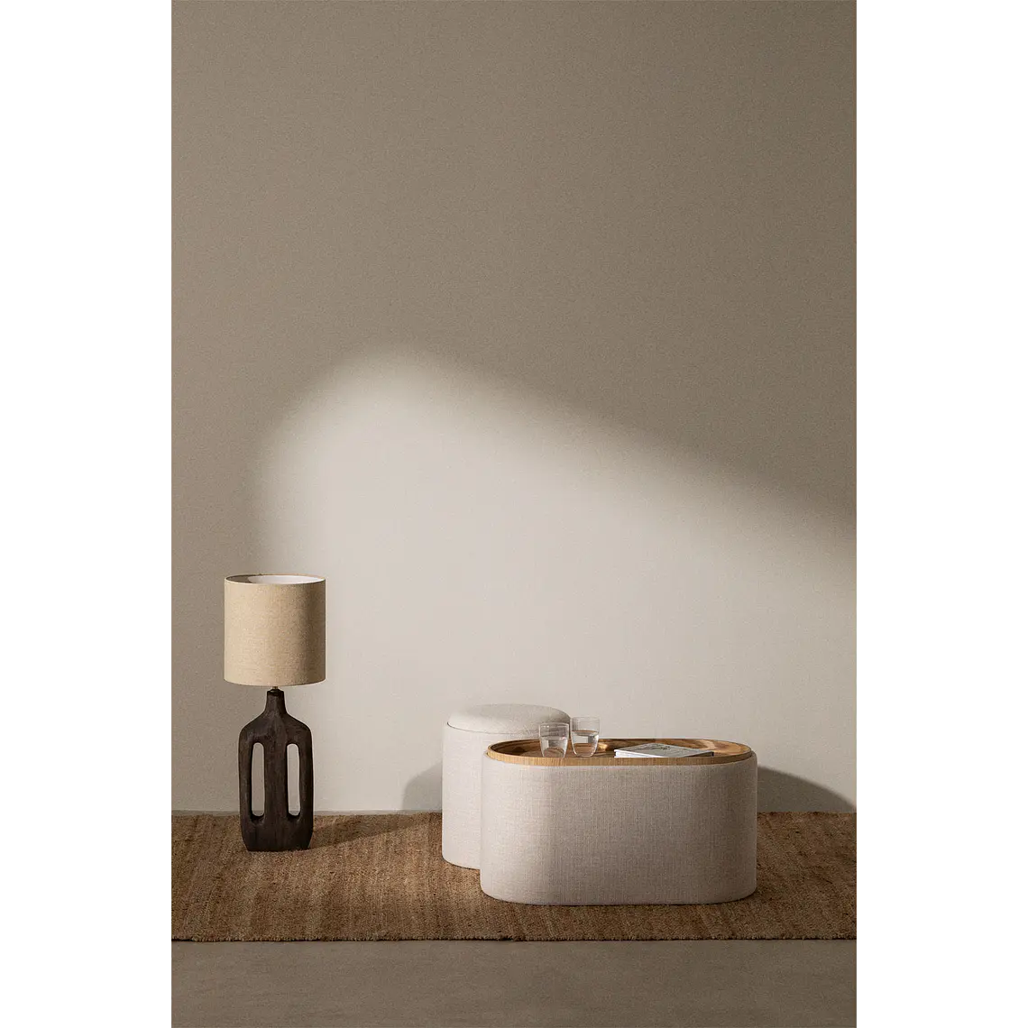 Luaro · Mesa de centro en acabado madera de 75 cm 1