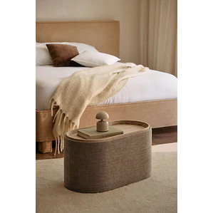 Luaro · Mesa de centro en acabado madera de 75 cm