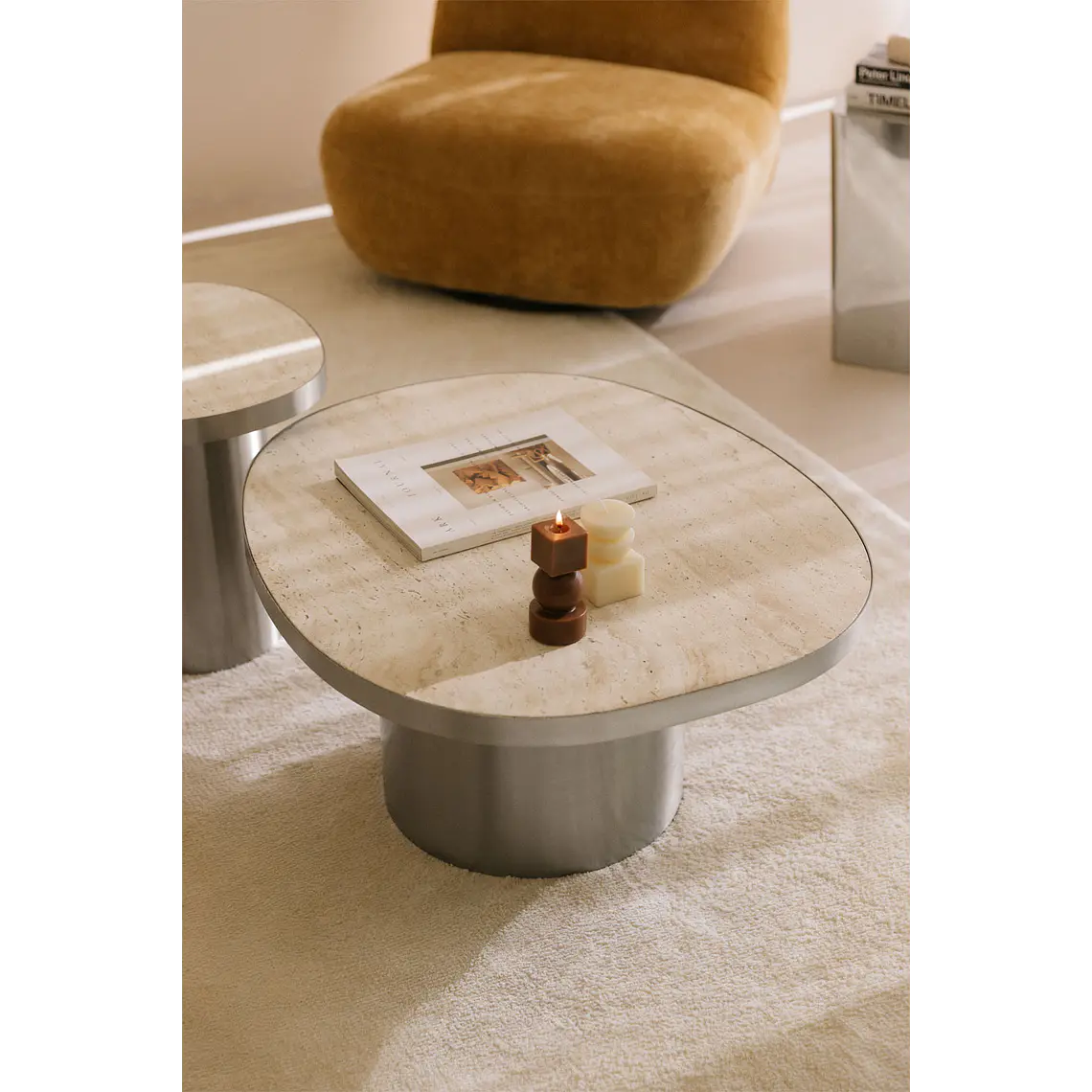 Onaeva · Mesa de centro en piedra de 80 cm 1