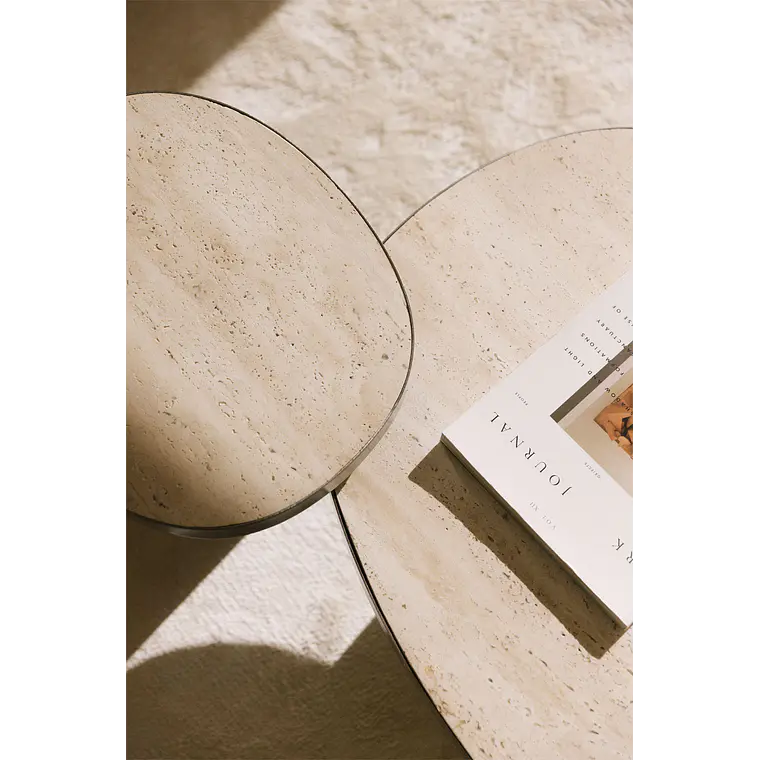Onaeva · Mesa de centro en piedra de 80 cm 4