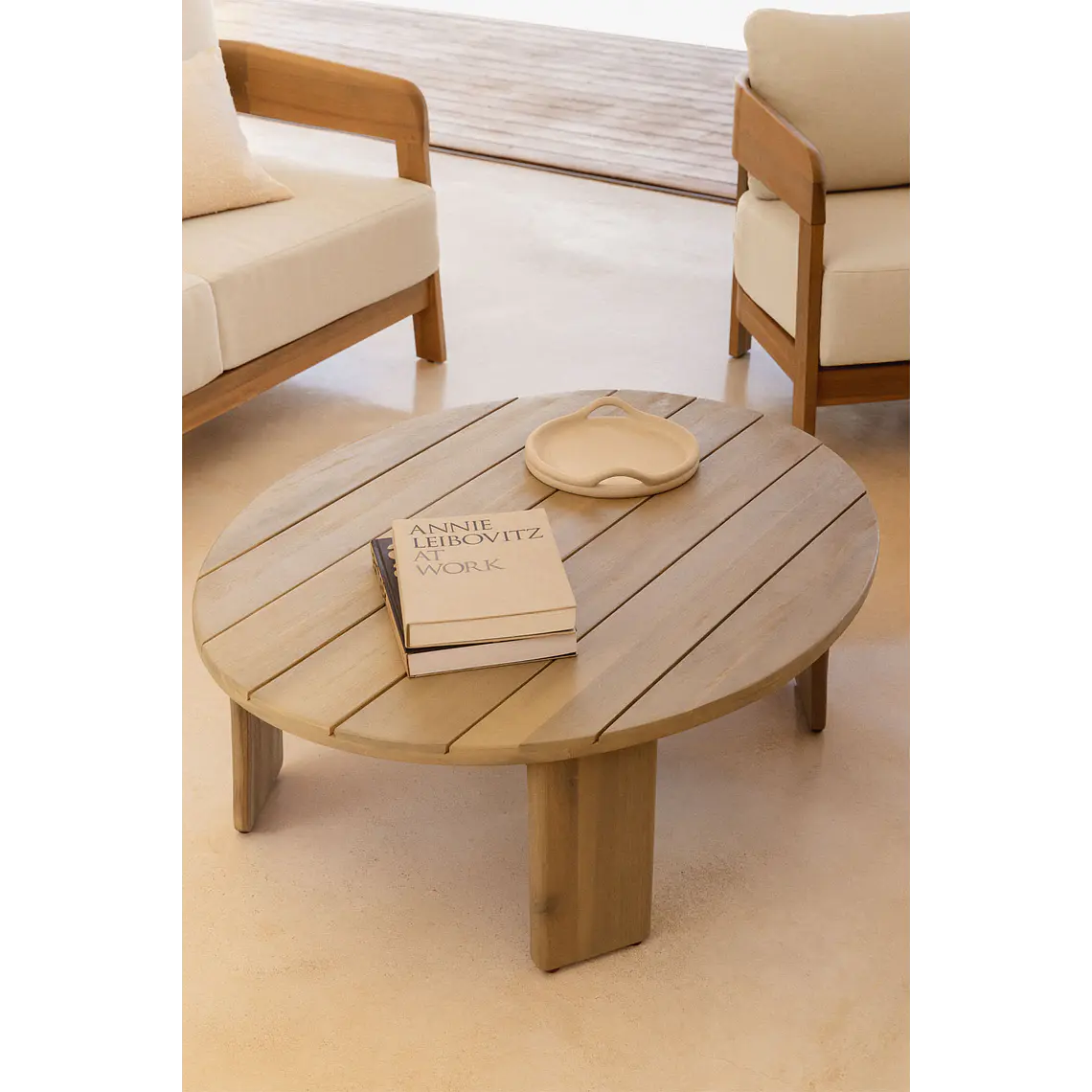Talrin · Mesa de centro en acabado madera de 100 cm 12