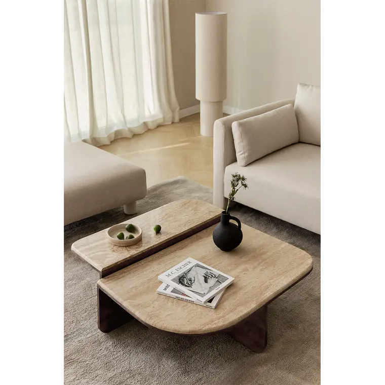 Veren · Mesa de centro en piedra de 90 cm 1
