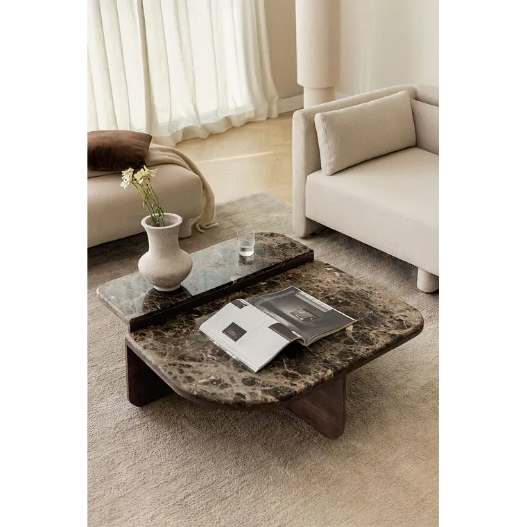 Veren · Mesa de centro en piedra de 90 cm 2