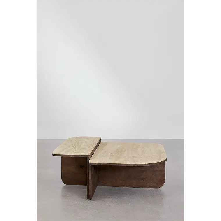 Veren · Mesa de centro en piedra de 90 cm 8