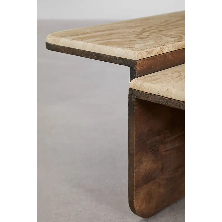 Veren · Mesa de centro en piedra de 90 cm 10
