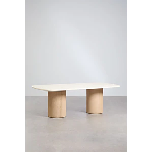 Mesa de comedor Alven en acabado cemento