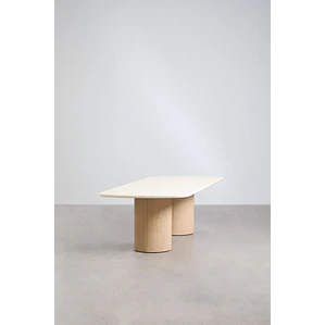 Mesa de comedor Alven en acabado cemento