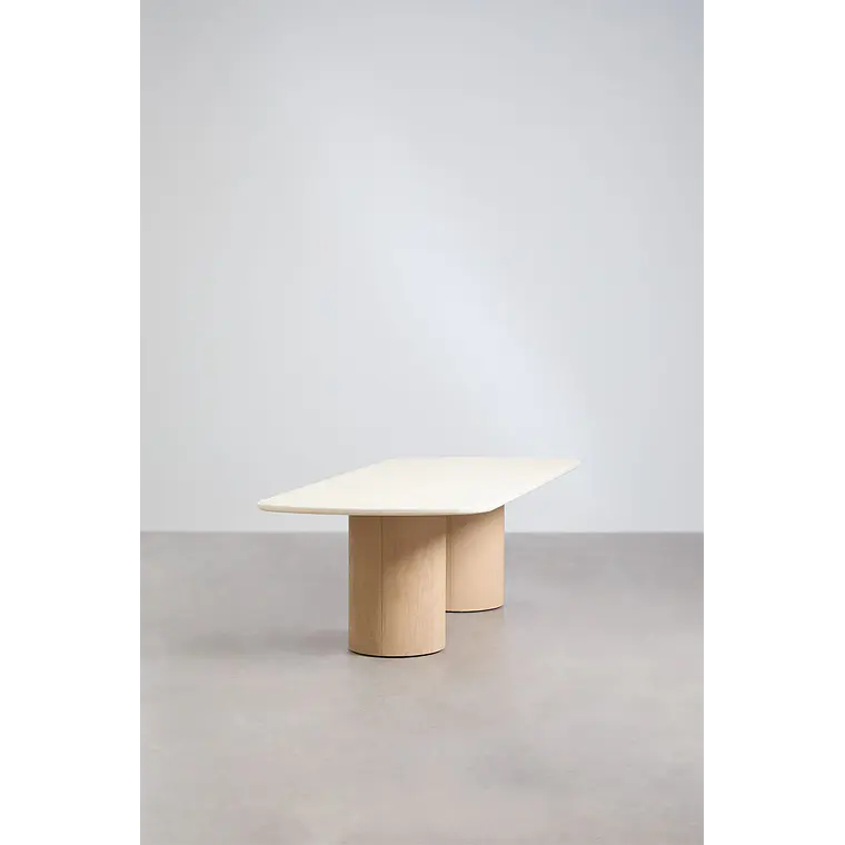 Mesa de comedor Alven en acabado cemento 2