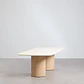 Mesa de comedor Alven en acabado cemento - Miniatura 2