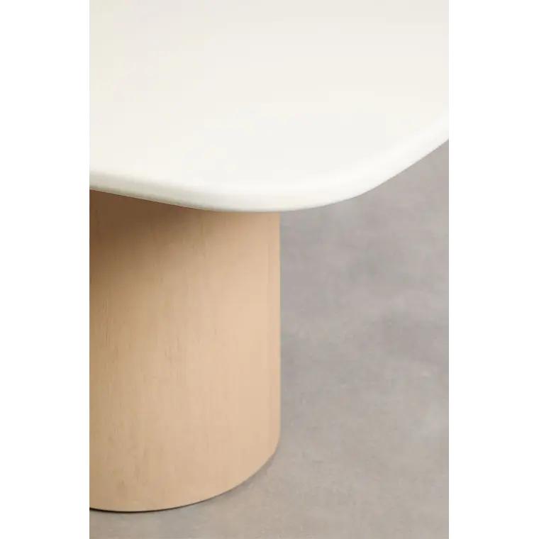 Mesa de comedor Alven en acabado cemento 4