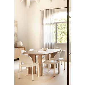 Mesa de comedor Cenira en madera de mango