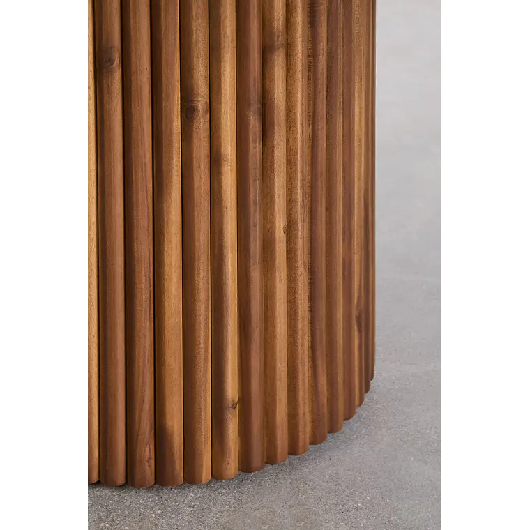 Mesa de comedor Evoara en acabado cemento 8