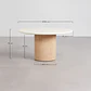 Mesa de comedor Haeis en acabado cemento - Miniatura 6