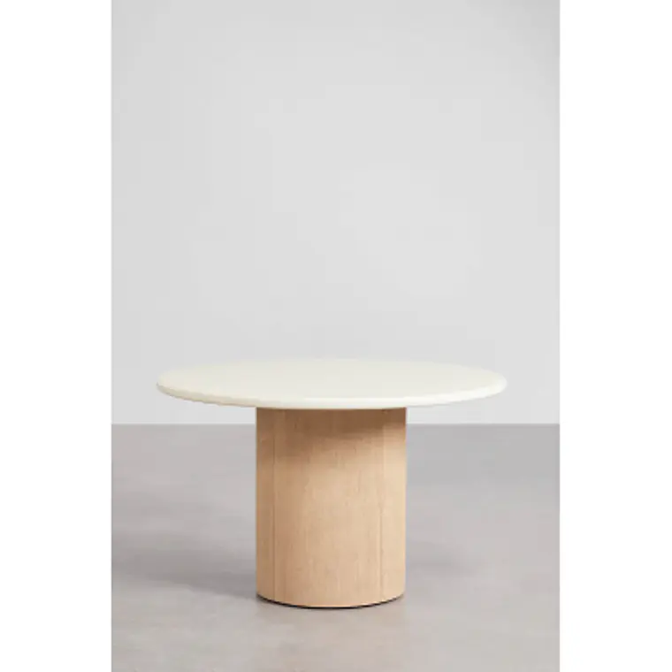Mesa de comedor Haeis en acabado cemento 8