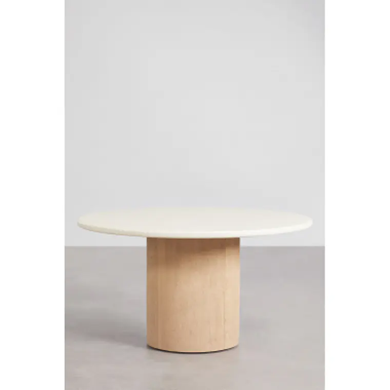 Mesa de comedor Haeis en acabado cemento 9