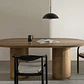 Mesa de comedor ovalada en madera de mango - Miniatura 1