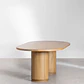 Mesa de comedor ovalada en madera de mango - Miniatura 4