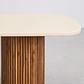 Mesa de comedor rectangular en cemento y madera de acacia - Miniatura 6