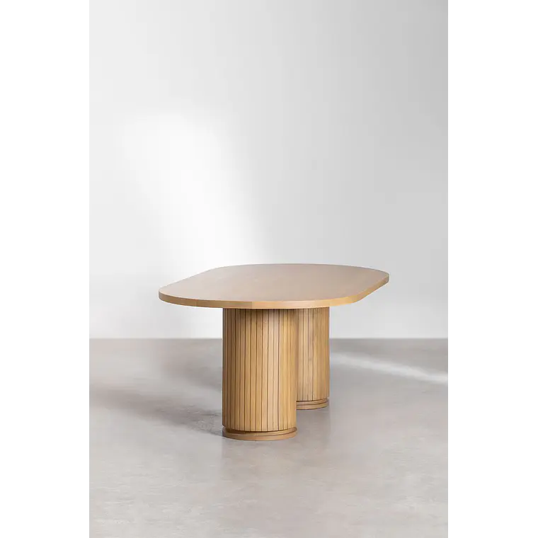 Mesa de comedor Rielela en madera de mango 4