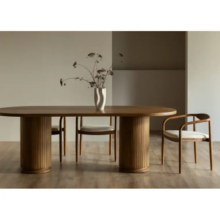 Mesa de comedor Rielela en madera de mango 11