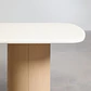 Mesa de jardín rectangular en cemento y madera de acacia Cavina - Miniatura 6
