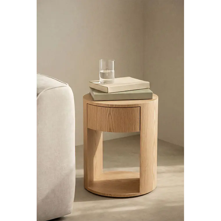 Daraian · Mesa lateral en acabado madera 1