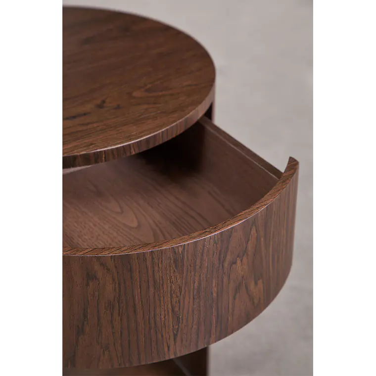 Daraian · Mesa lateral en acabado madera 12