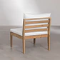 Módulo central para sofá modular de jardín en madera de acacia Cava - Miniatura 4
