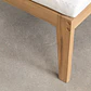 Módulo central para sofá modular de jardín en madera de acacia Cava - Miniatura 7