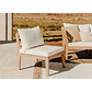 Módulo central para sofá modular de jardín en madera de acacia Cava - Miniatura 11