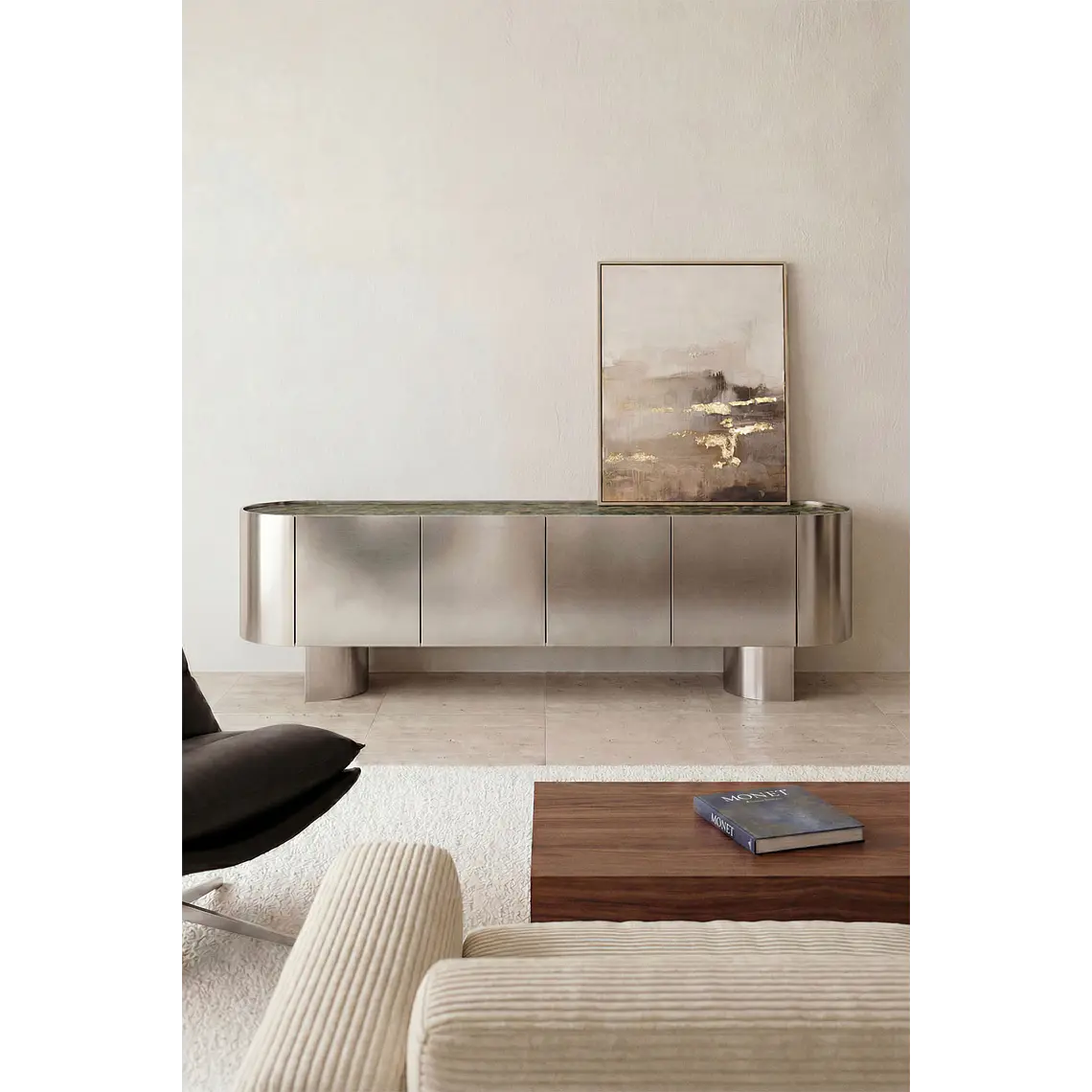 Miraion · Mueble de TV en piedra de 180 cm 2