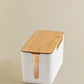 Organizador de cables en polipropileno y madera de bambú - Miniatura 5