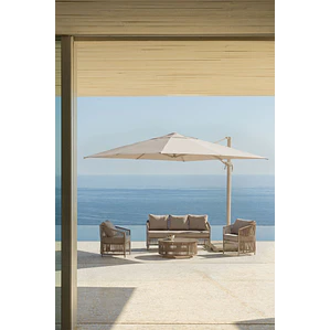 Parasol 290 cm en tela y aluminio Sareva
