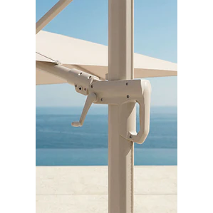 Parasol 290 cm en tela y aluminio Sareva