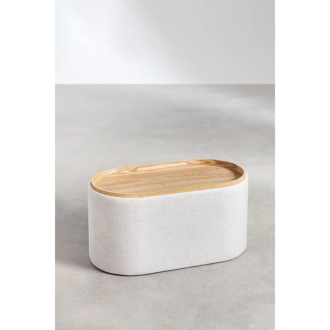 Luela · Puf / banco tapizado de 77 cm 5