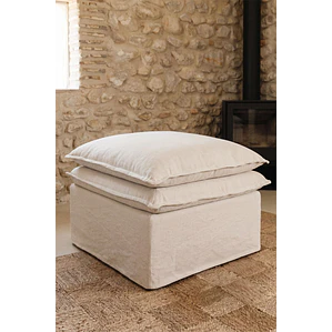 Malia · Puf / banco tapizado de 74 cm