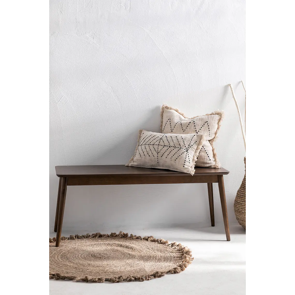Miravia · Puf / banco en acabado madera de 110 cm 1