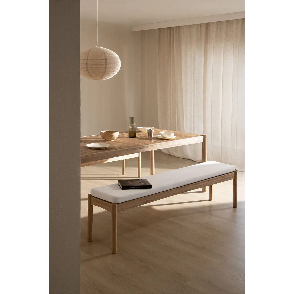 Saeris · Puf / banco tapizado de 180 cm 1