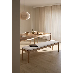 Saeris · Puf / banco tapizado de 180 cm