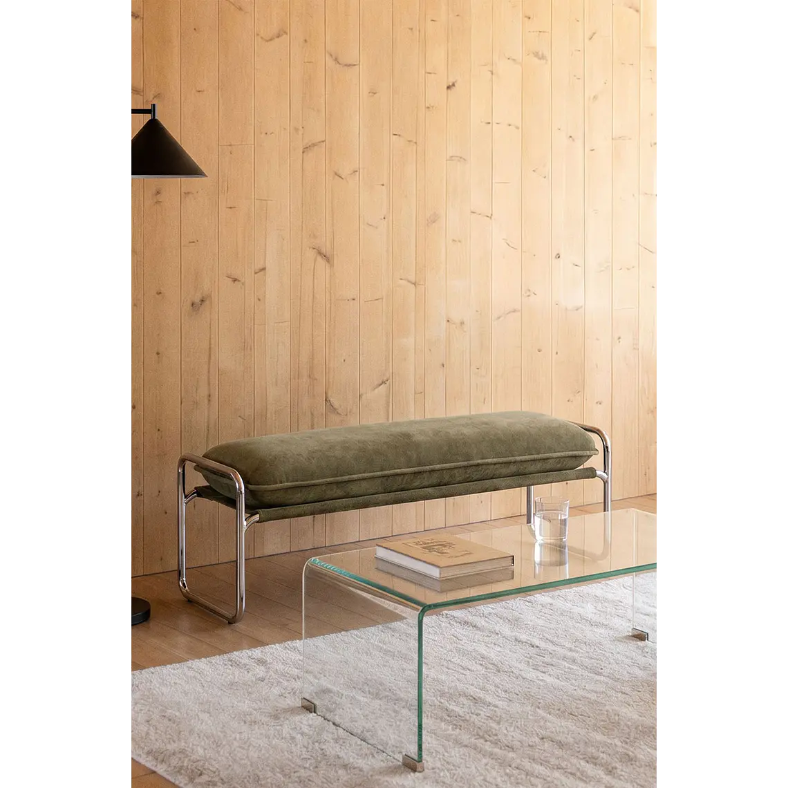Talren · Puf / banco tapizado de 110 cm 3